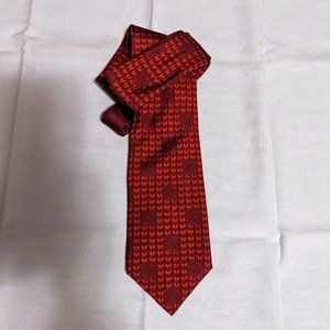ANDRE CLAUDE CANOV SILK TIE  HAND-MADE IN FRANCE FOR VALENTINE GIFT